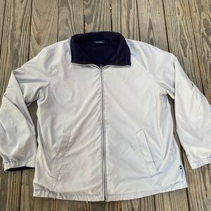 Nautica Light Gray Windbreaker Jacket